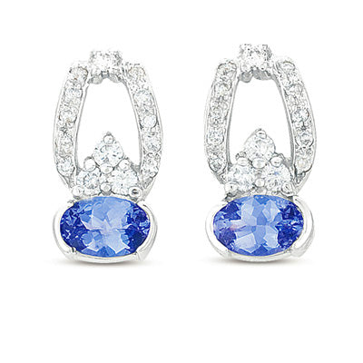 Tanzanite & Diamond Earring - E7213-TWG