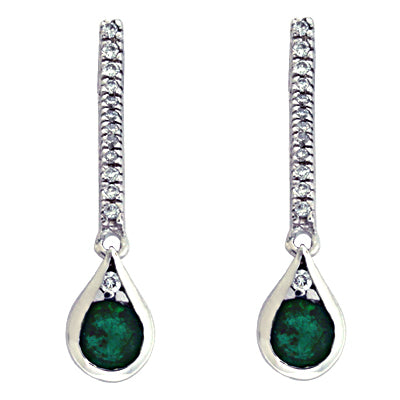 Emerald & Diamond Earring - E7312-EWG