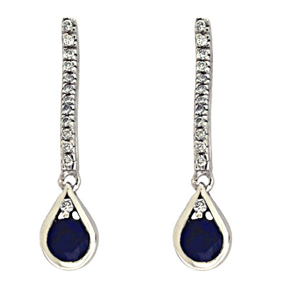 Sapphire & Diamond Earring - E7312-SWG