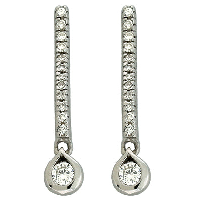 White Gold Diamond Earring - E7313WG