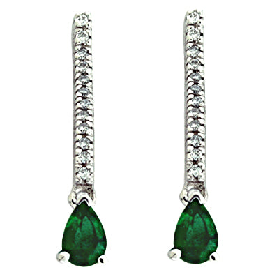 Emerald & Diamond Earring - E7321-EWG