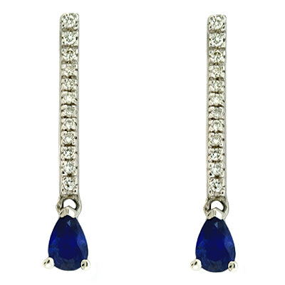 Sapphire & Diamond Earring - E7321-SWG
