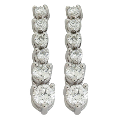 White Gold Diamond Earring - E7354WG