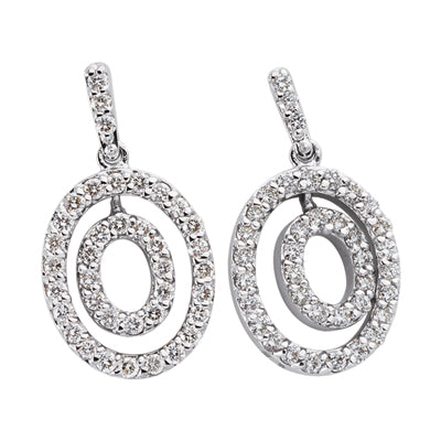 White Gold Diamond Earring - E7376WG