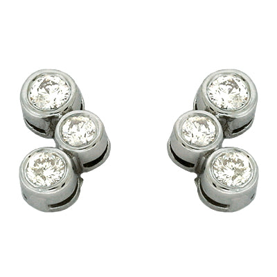 White Gold Diamond Earring - E7378WG