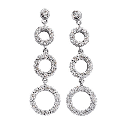 White Gold Diamond Earring - E7419WG