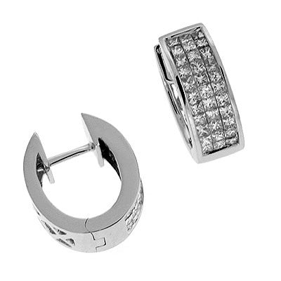 White Gold Diamond Earring - E7436WG