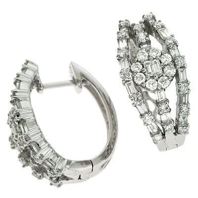 White Gold Diamond Earring - E7502WG