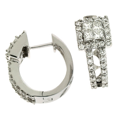 White Gold Diamond Earring - E7510WG