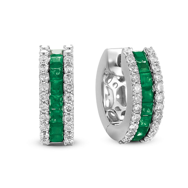 Emerald & Diamond Earring - E7512-EWG