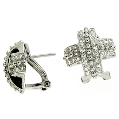 White Gold Diamond Stud Earring - E7554WG