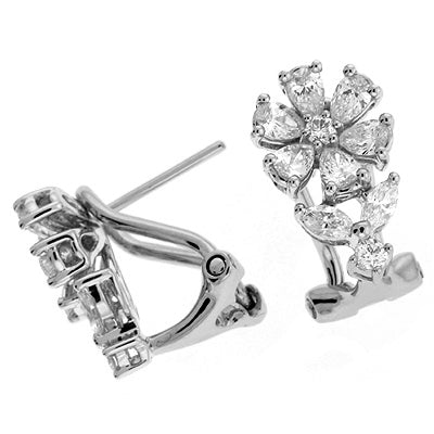 White Gold Diamond Stud Earring - E7558WG