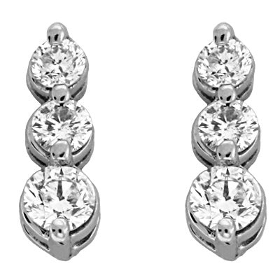 White Gold Diamond Earring - E7563WG