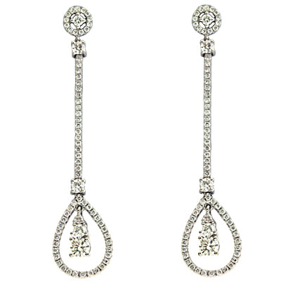 White Gold Diamond Earring - E7601WG