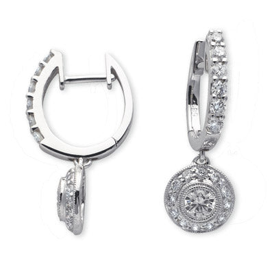 White Gold Diamond Earring - E7603WG