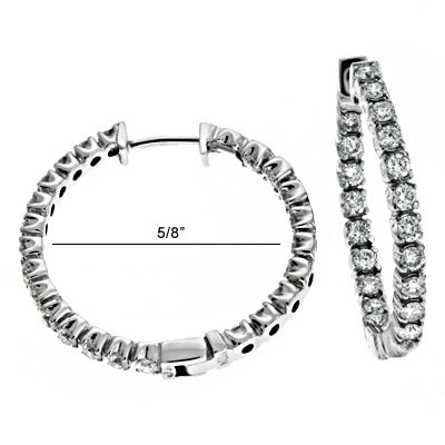 Diamond Hoop Earring - E7612WG