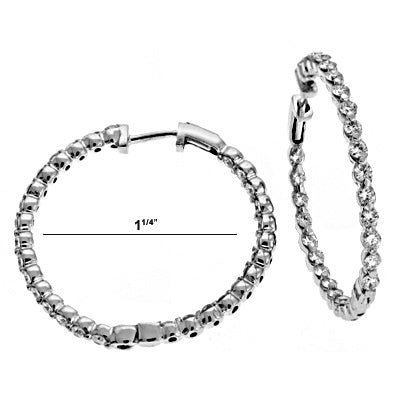 Diamond Hoop Earring - E7621WG