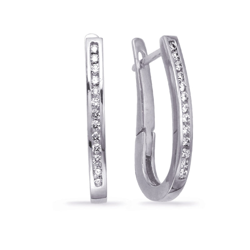 Diamond Hoop Earring - E7630WG