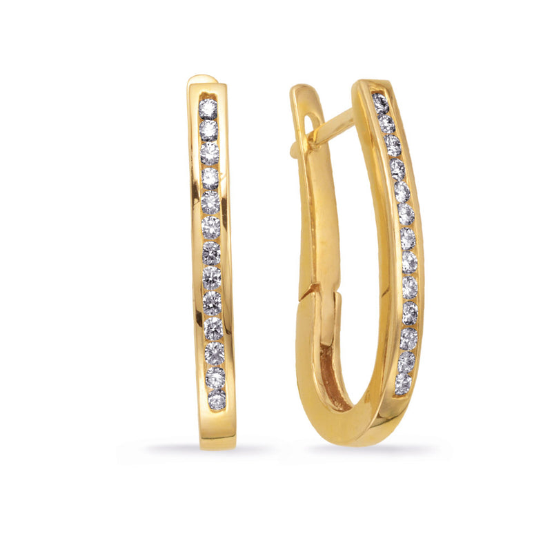 Diamond Hoop Earring - E7630YG