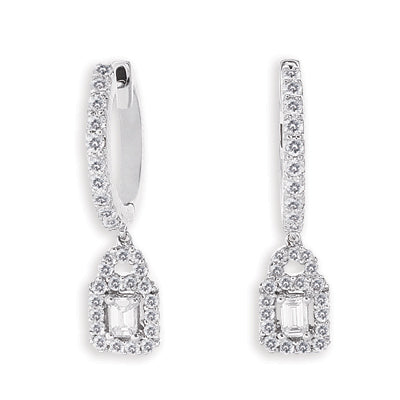 White Gold Diamond Earring - E7638WG