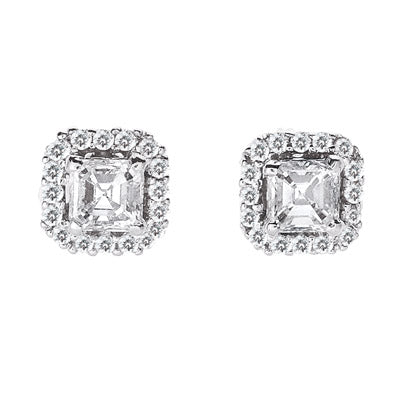 White Gold Diamond Stud Earring - E7645WG