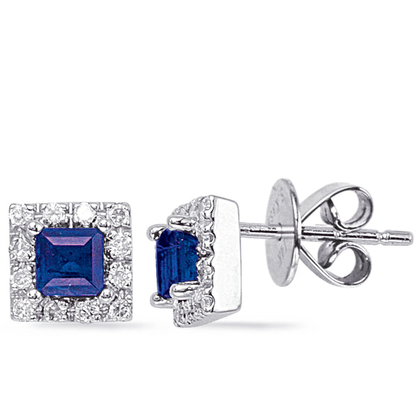 Sapphire & Diamond Earring - E7659-SWG
