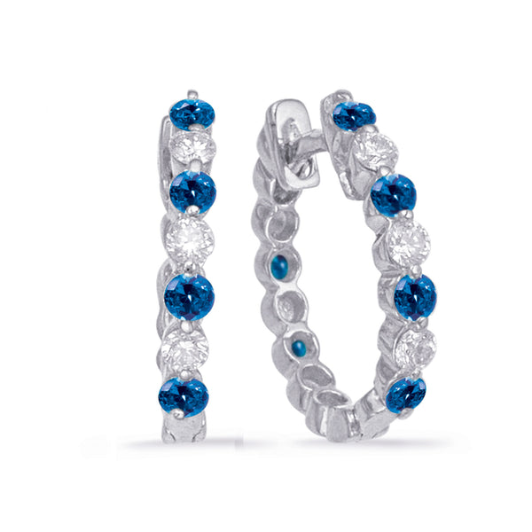 Sapphire & Diamond Earring - E7665-SWG