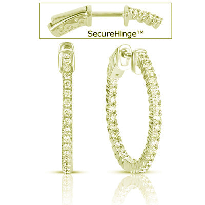 1  Securehinge Hoop Earring - E7673YG