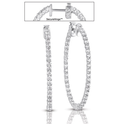 1.50  Securehinge Hoop Earring - E7691WG