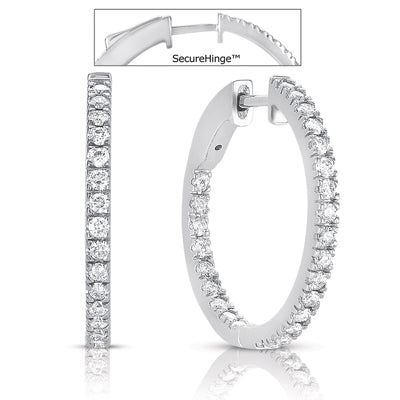 1  Securehinge Hoop Earring - E7694WG