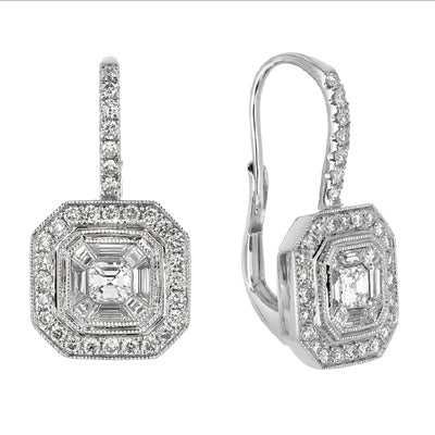 White Gold Diamond Earring - E7701WG