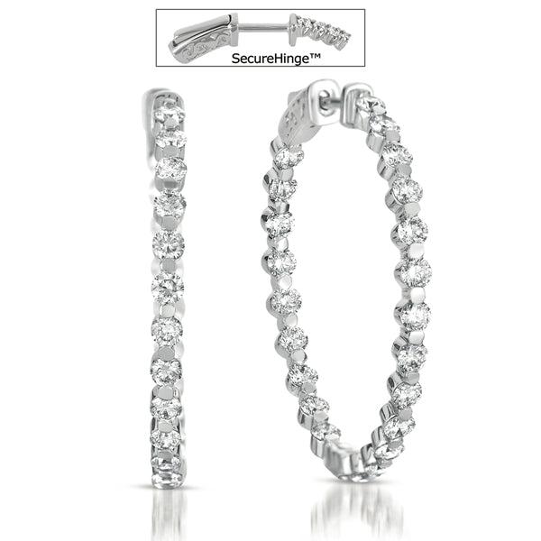 1.5  Securehinge Hoop Earring - E7705WG