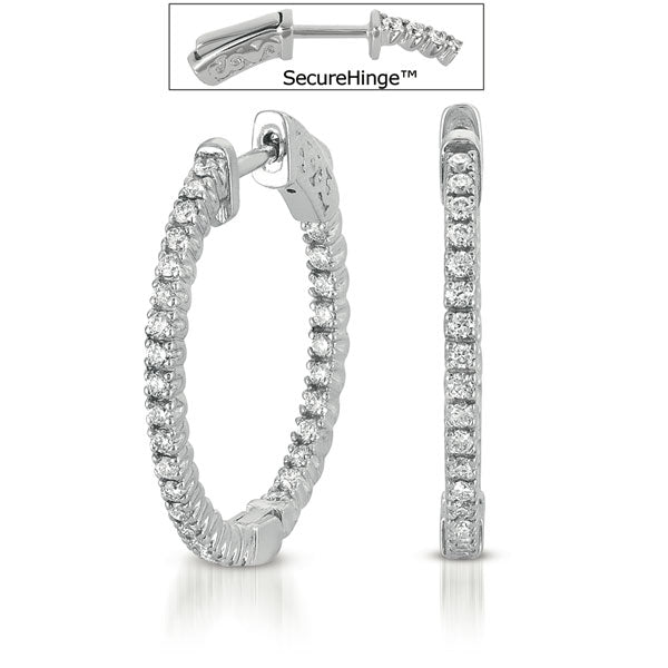 1  Securehinge Hoop Earring - E7714WG