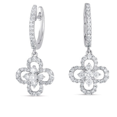 White Gold Diamond Earring - E7728WG