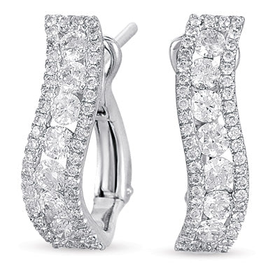 White Gold Diamond Earring - E7729WG