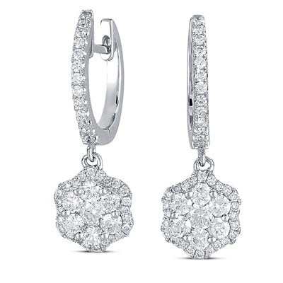 White Gold Diamond Earring - E7730WG