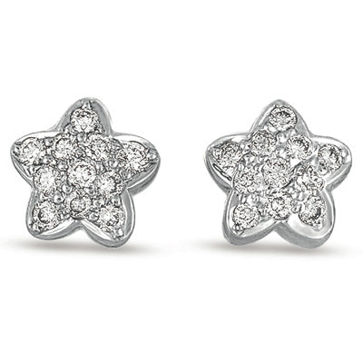 White Gold Diamond Stud Earring - E7749WG