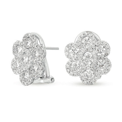 White Gold Diamond Stud Earring - E7774WG