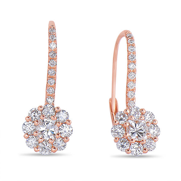 Rose Gold Diamond Earring - E7802RG