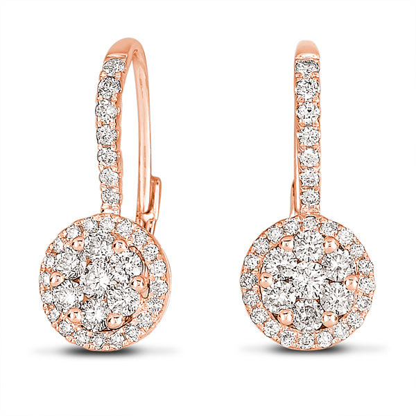 Rose Gold Diamond Earring - E7803RG