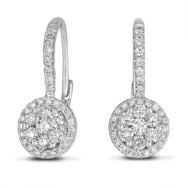 White Gold Diamond Earring - E7803WG