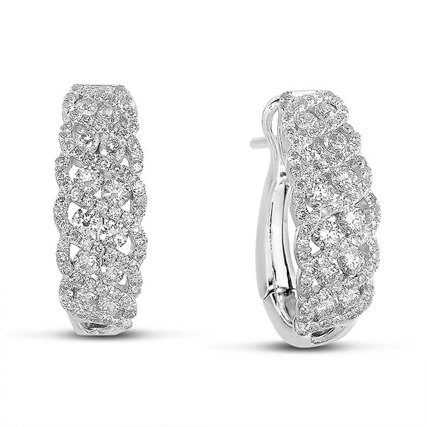 White Gold Diamond Earring - E7809WG