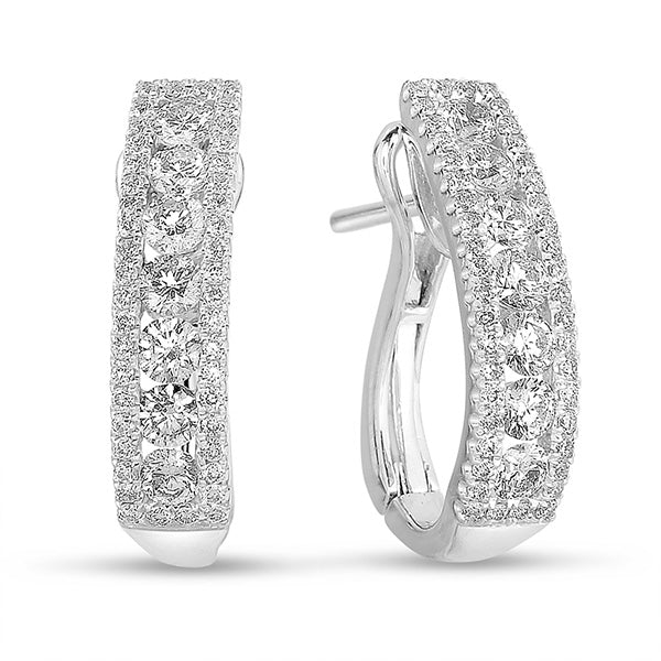 White Gold Diamond Earring - E7810WG