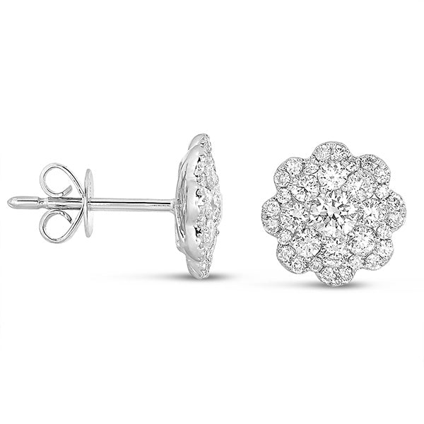 White Gold Diamond Earring - E7811WG