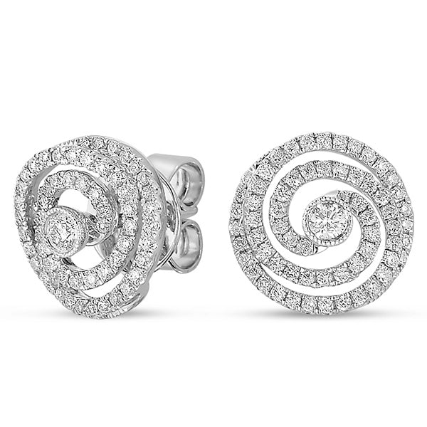 White Gold Diamond Stud Earring - E7817WG