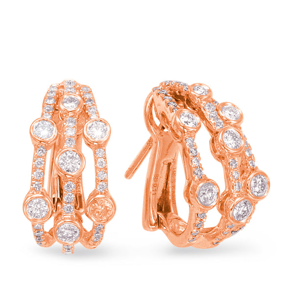 Rose Gold Diamond Earring - E7830RG