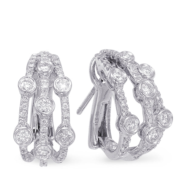 White Gold Diamond Earring - E7830WG