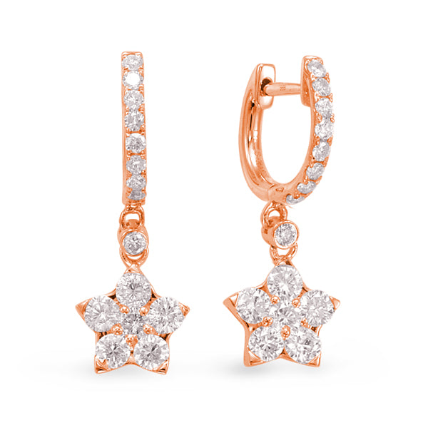 Rose Gold Diamond Earring - E7831RG