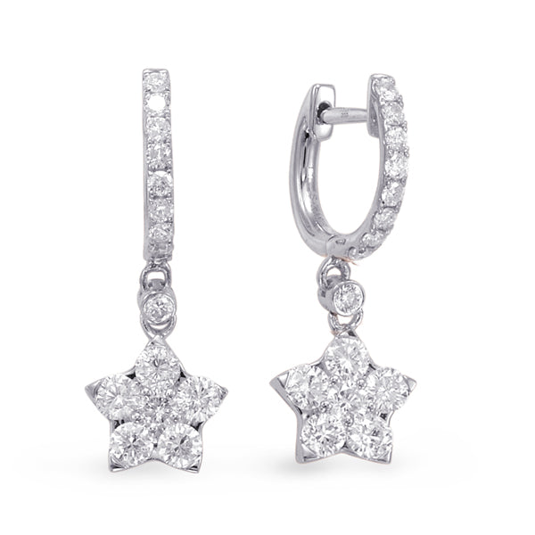 White Gold Diamond Earring - E7831WG