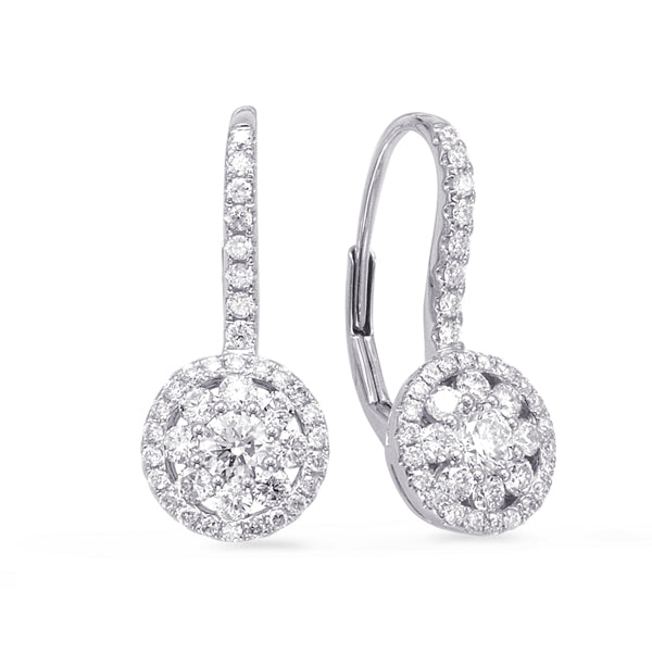 White Gold Diamond Earring - E7835WG
